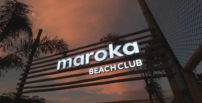 Estrutura Maroka Beach Club